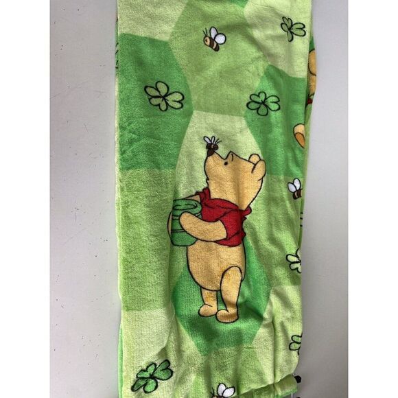 Disney Winnie The Pooh St Patrick’s Day Green Clovers Bees Throw Blanket 50 X 70 - Picture 9 of 14